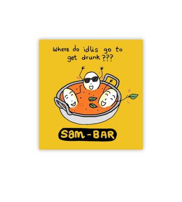 Idli Sambar Fridge Magnet | South Indian Dishes Fridge Magnet for Refrigerator Office Home, Almira Decor